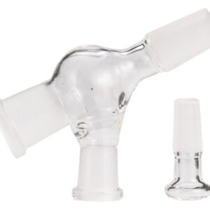 14mm Female to 14mm Male Pass-Through Glass Adapter