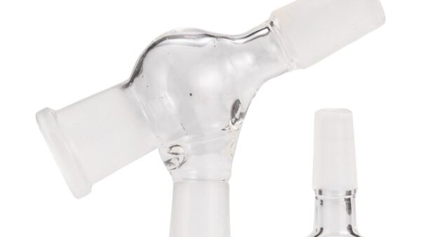 14mm Female to 14mm Male Pass-Through Glass Adapter