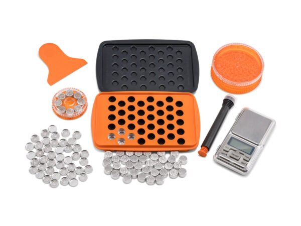 Filling set for 40 dosing capsules