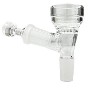 MiniNail Flower Wand Glass Bowl with Pass-Through Carb